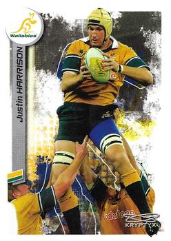2003 Kryptyx The Defenders Australian Rugby Union #86 Justin Harrison Front